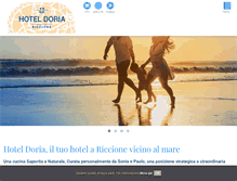 Tablet Screenshot of hoteldoriariccione.it